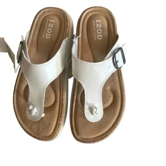 Izod Shoes - Izod Ladies' Charcy Strap Sandal White   No Box‎ - Choose Size 6M